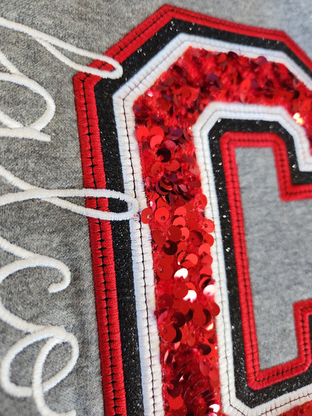 Sequin School Spirit Crewneck