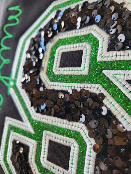 Sequin School Spirit Crewneck