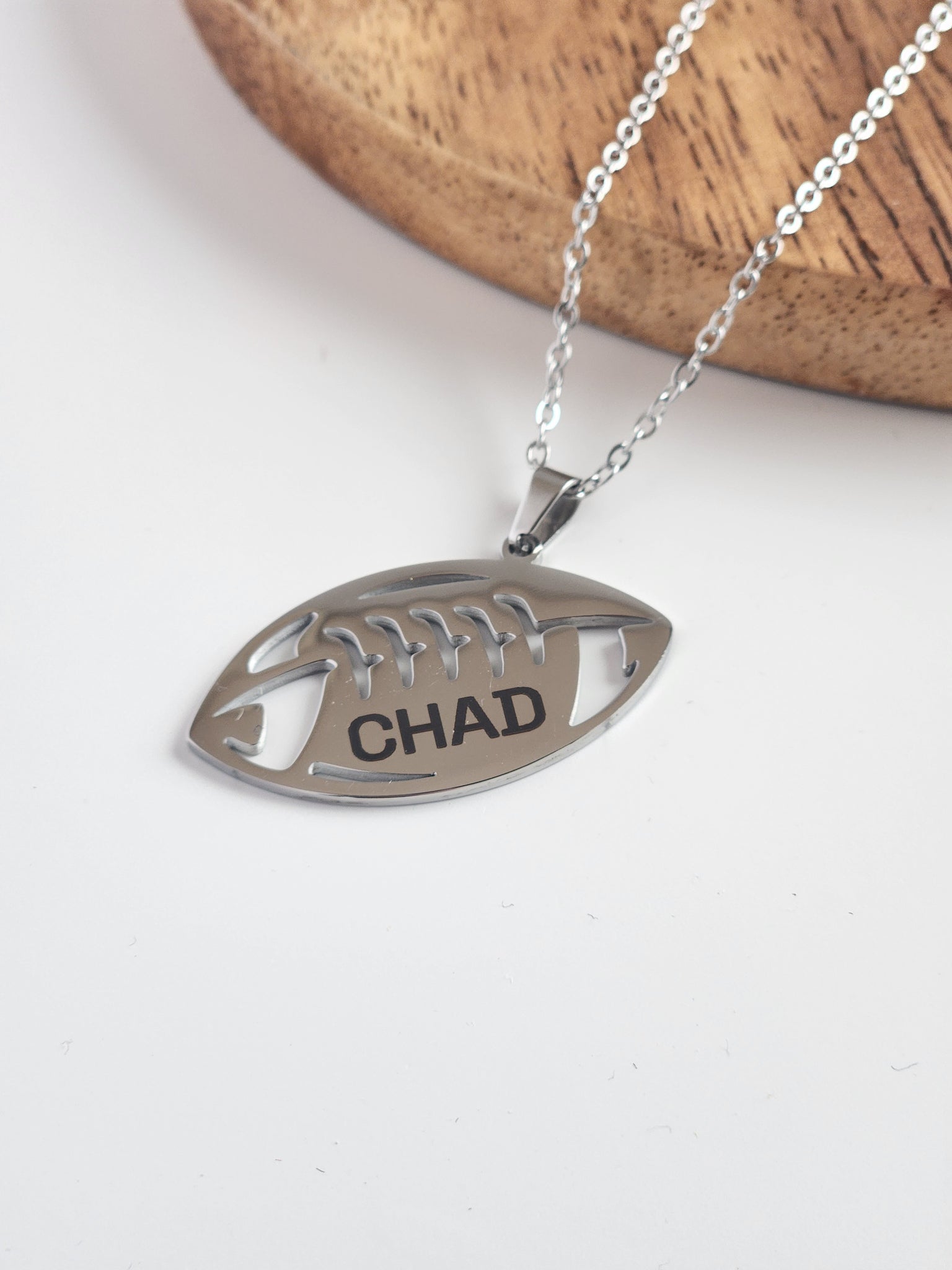 Personalized Football Necklace – Score Big on Style!