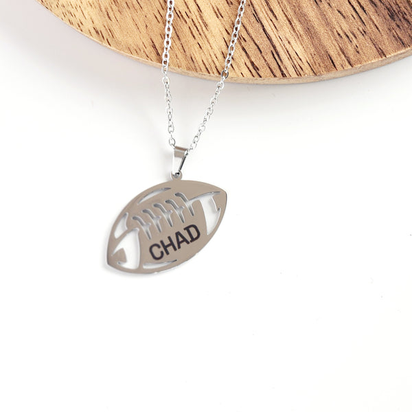 Personalized Football Necklace – Score Big on Style!
