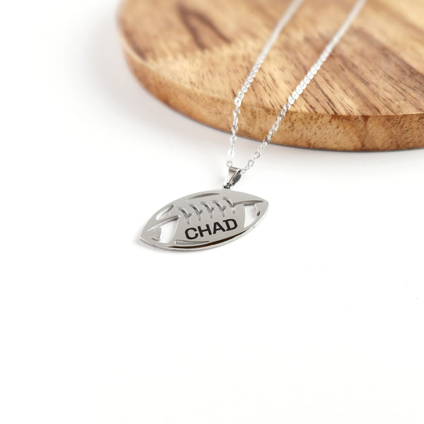 Personalized Football Necklace – Score Big on Style!
