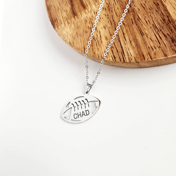 Personalized Football Necklace – Score Big on Style!
