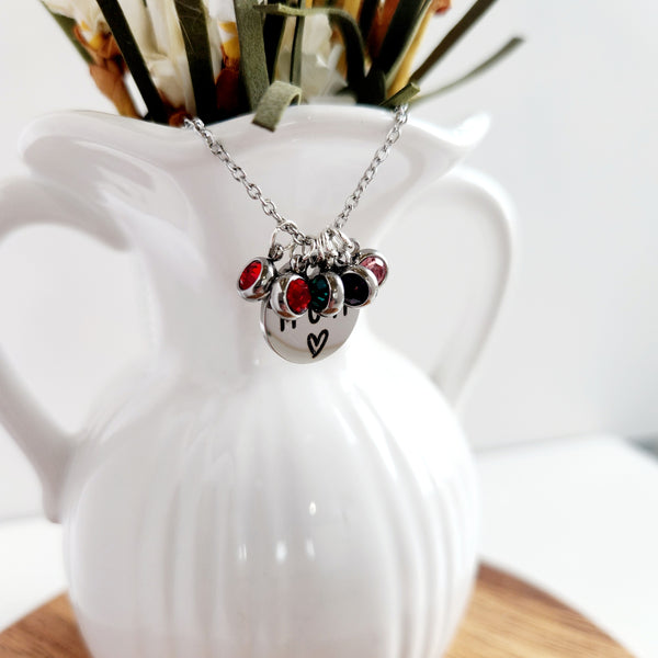 Birthstone Mom Necklace