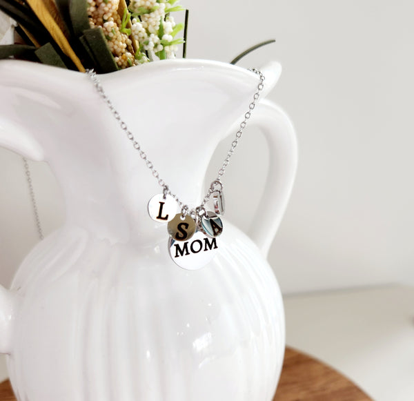 Personalized Disc Mother's Necklace