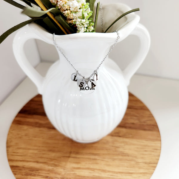 Personalized Disc Mother's Necklace