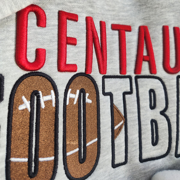 Crewneck Mascot Football 3D Embroidered