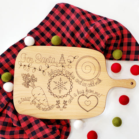 Christmas For Santa Cutting Board - Home Decor